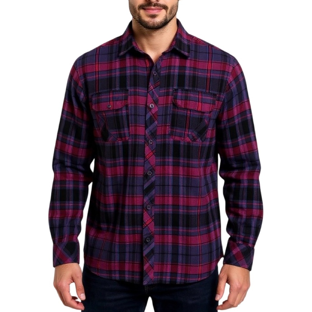 O'Neill Maverick Series Men's Plaid Flannel Shirt Size M